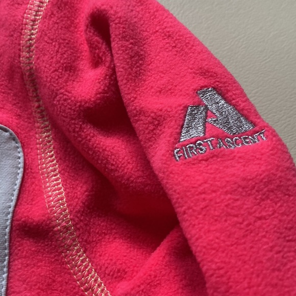 Eddie Bauer Girls Cloud Layer Hoodie Full Zip Hot Pink Fleece First Ascent - Picture 3 of 5